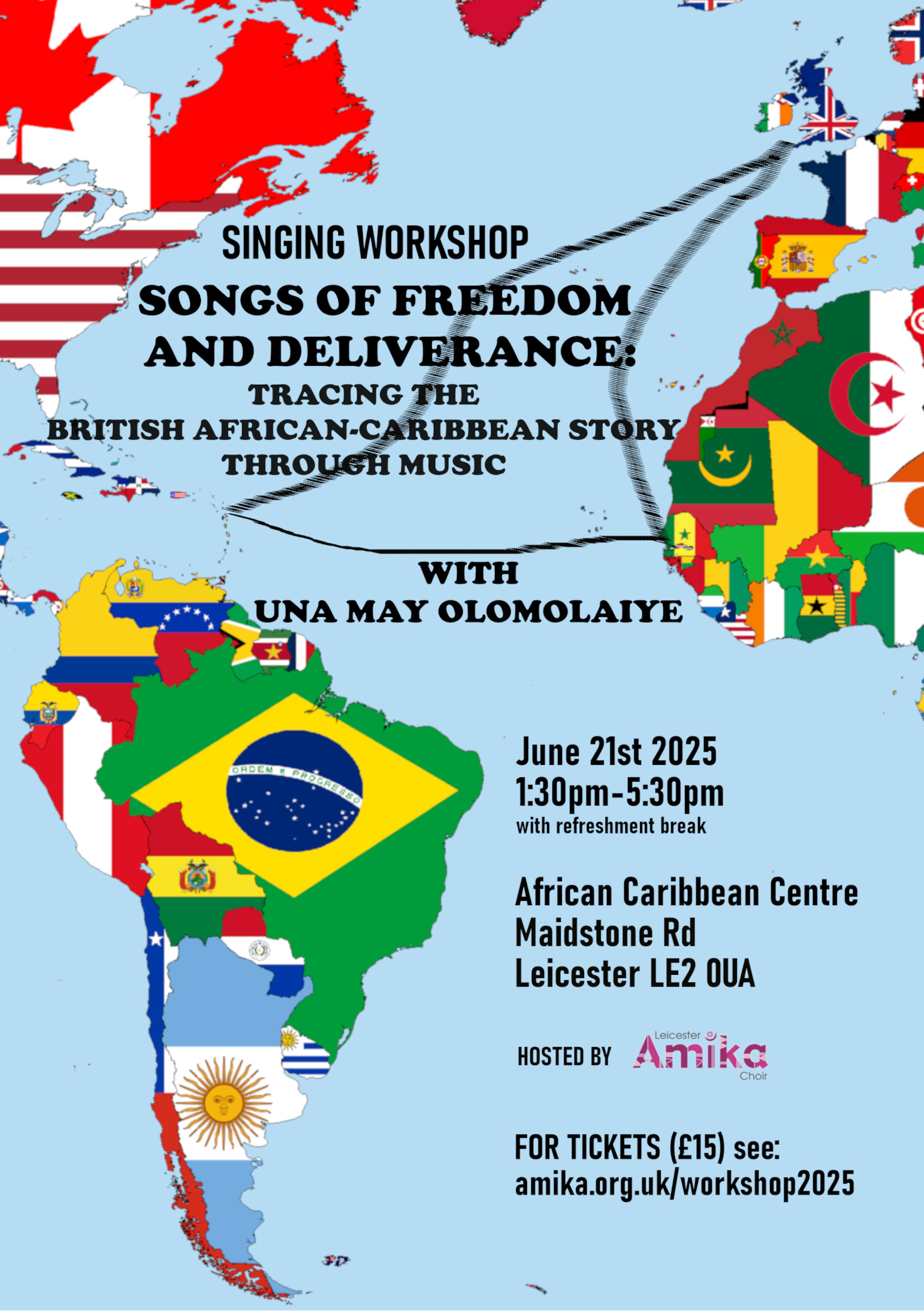 Singing workshop with Una May Olomolaiye, Songs of Freedom and Deliverance Tracing the British African-Caribbean Story Through Music